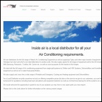 Screen shot of the Inside Air Ltd website.