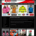 Screen shot of the Magic Signs website.