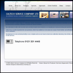 Screen shot of the Caltech Service Co. Ltd website.