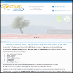 Screen shot of the Spectrum Pastes Ltd website.