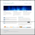Screen shot of the Blue-earth.com Ltd website.