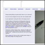 Screen shot of the Creative Coding Ltd website.