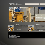 Screen shot of the Portpack U K Ltd website.