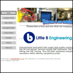 Screen shot of the Little B Engineering website.