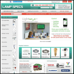 Screen shot of the Lamp Specs LLP website.