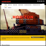 Screen shot of the Horizon (Reinforcing & Crane Hire) Co. Ltd website.