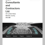 Screen shot of the Bem Consultants & Contractors website.