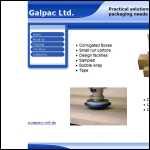 Screen shot of the Galpac Ltd website.
