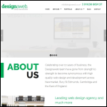 Screen shot of the Design-a-web website.