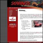 Screen shot of the Searings Motor Cycles (1988) Ltd website.