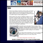 Screen shot of the Merseyflex Ltd website.