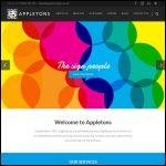 Screen shot of the Appleton Signs Manufacturing Ltd website.