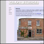 Screen shot of the Vulcan Studios website.