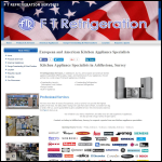 Screen shot of the F T Refrigeration Services website.