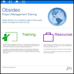 Screen shot of the Obsideo Technologies Ltd website.