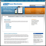 Screen shot of the Spang Power Electronics website.