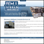 Screen shot of the Bell Steels & Industrial Services Ltd website.