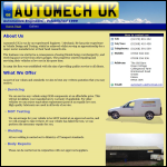 Screen shot of the Automech Uk website.