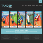 Screen shot of the Tandem Design website.