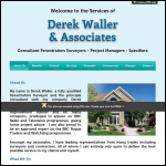 Screen shot of the Derek Waller Services website.