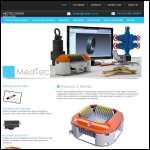 Screen shot of the Medtec Design Services Ltd website.