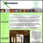 Screen shot of the Xpressions Displays Ltd website.