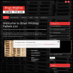 Screen shot of the Brian Widdop website.