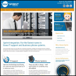 Screen shot of the Sprint Integration website.
