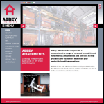 Screen shot of the Abbey Attachments Ltd website.