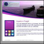 Screen shot of the Cavenco Ltd website.