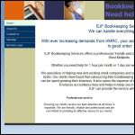 Screen shot of the EJF Bookkeeping Services website.