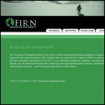 Screen shot of the Firn Overseas Packaging Ltd website.