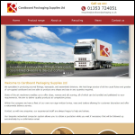 Screen shot of the Cardboard Packaging Supplies Ltd website.