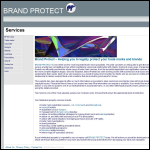 Screen shot of the Brand Protect LLP website.