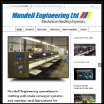 Screen shot of the Mundell Engineering Ltd website.