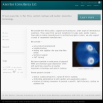 Screen shot of the Alacritas Consultancy Ltd website.