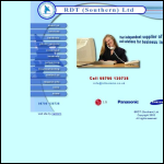 Screen shot of the R D T Communications website.