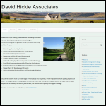 Screen shot of the David Hickie Associates website.