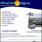 Screen shot of the Fircroft Signs website.