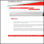 Screen shot of the E Cunnah & Son Ltd website.
