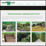 Screen shot of the Derwent Treescapes Ltd website.