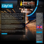 Screen shot of the Rayne Engineering website.