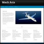 Screen shot of the Mach Avia website.