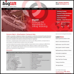 Screen shot of the Big Lift Ltd website.