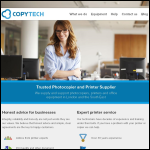 Screen shot of the Copytech Group Services Ltd website.