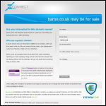 Screen shot of the Baron Corporation plc website.