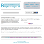 Screen shot of the Borg Technologies Ltd website.