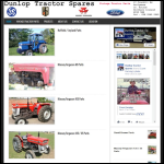 Screen shot of the Dunlop Tractor Spares website.