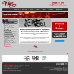 Screen shot of the Field Measurement Services Ltd website.