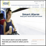 Screen shot of the Kent Alarms website.